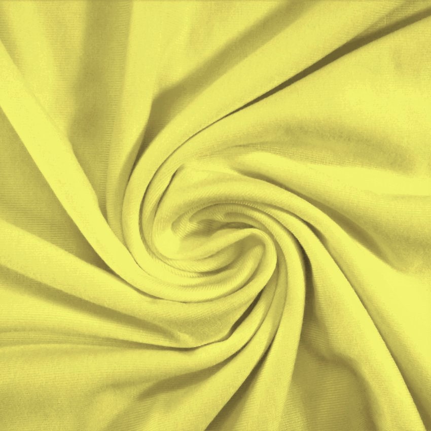 Rayon Modal Spandex Light Yellow - Click Image to Close